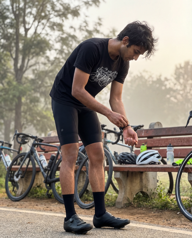 Cycling Men's Black T-Shirt