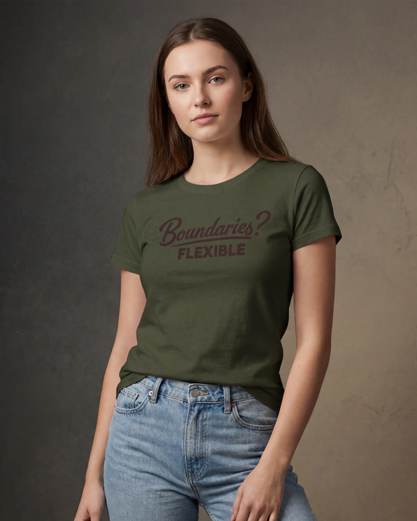 Flexible Boundaries Women’s T-Shirt - Olive