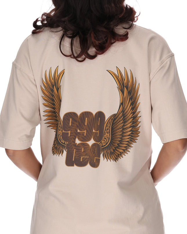 Champion Wings Women's Oversized Beige Tee