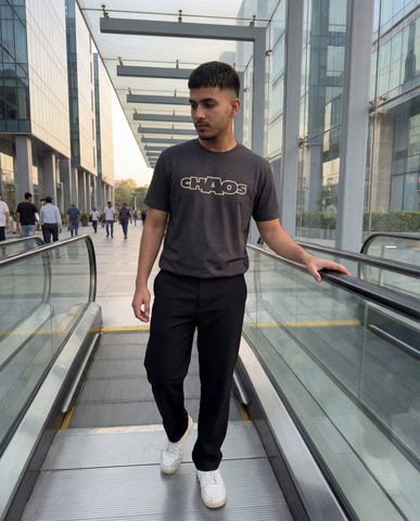 Chaos Men’s T-Shirt - Charcoal Melange