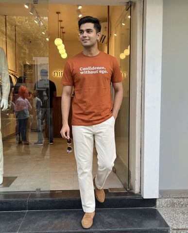 Confidence, Without Ego Men’s T-Shirt - New Toast