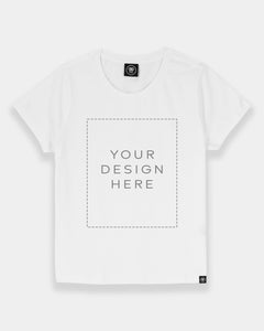 Custom White Regular Fit Women's T-shirt