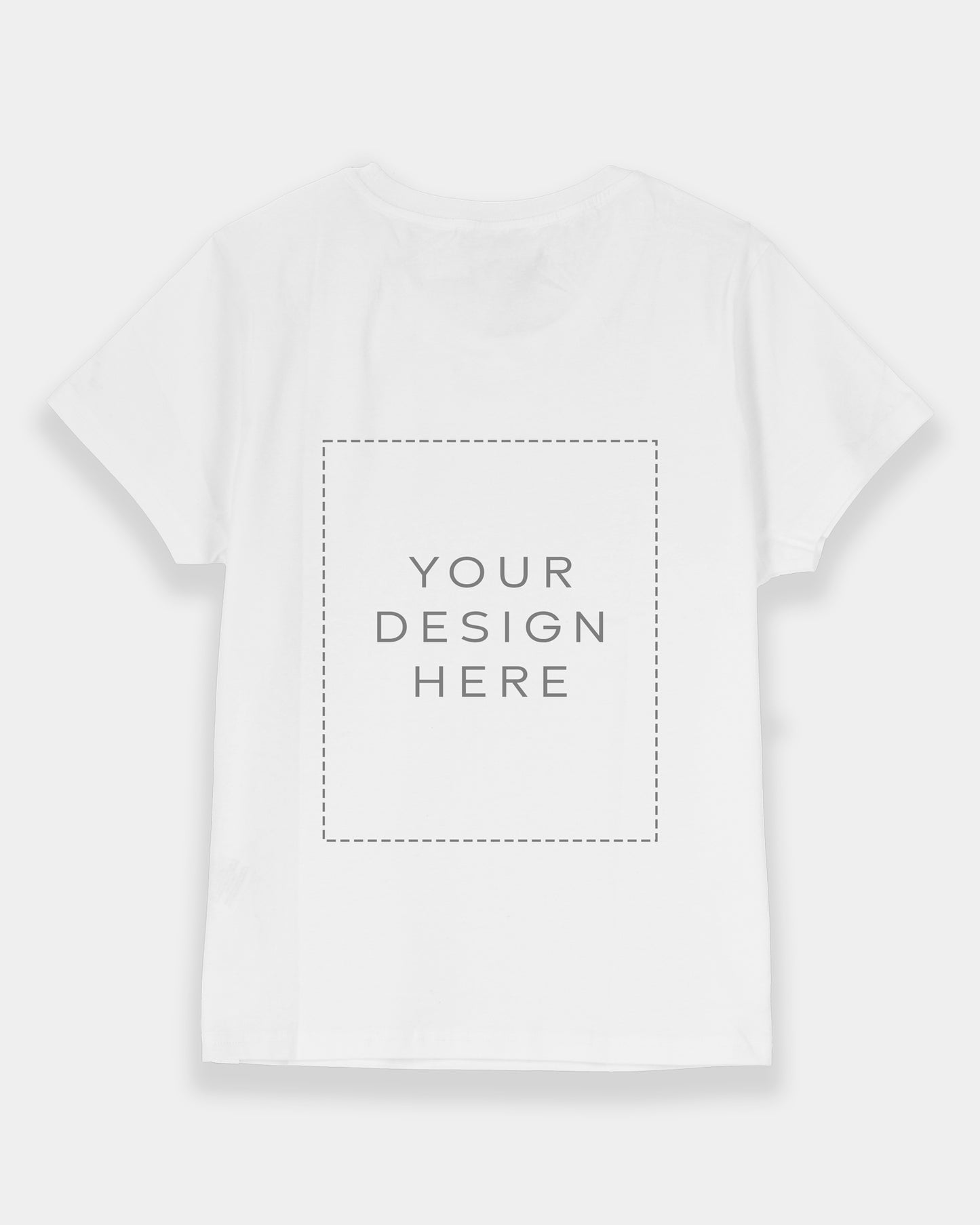 Custom White Regular Fit Women's T-shirt