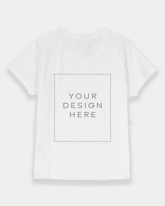 Custom White Regular Fit Women's T-shirt