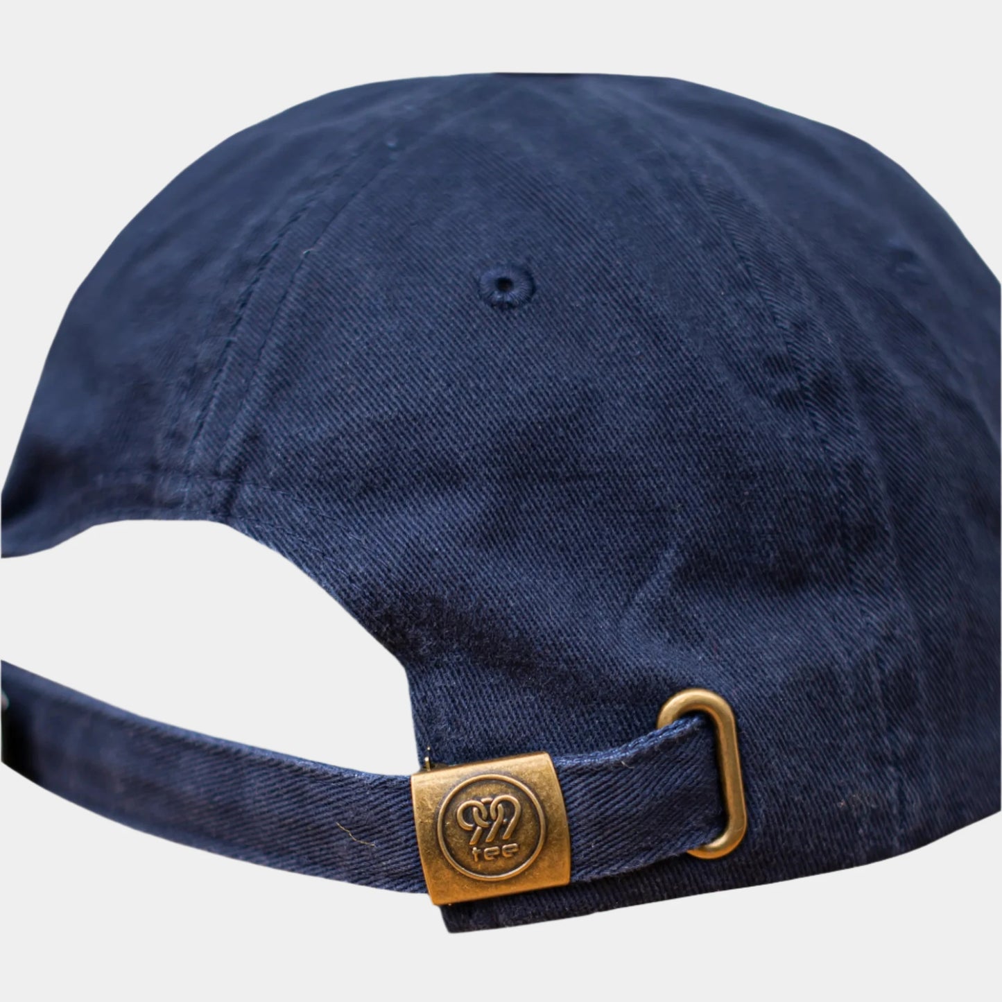 999Tee navy coloured dad cap with 999 embroidered on it with a colour gradient using coloreel technology.