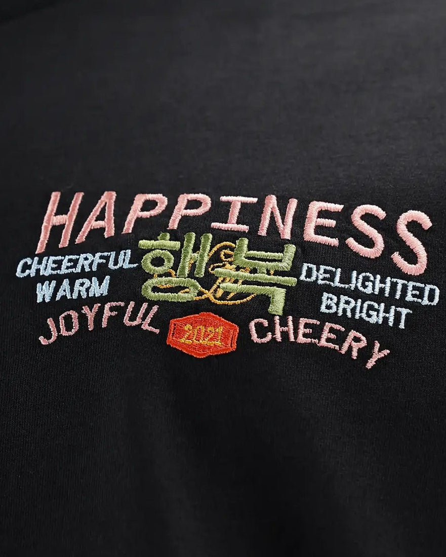 Happiness Embroidered Women’s T-shirt