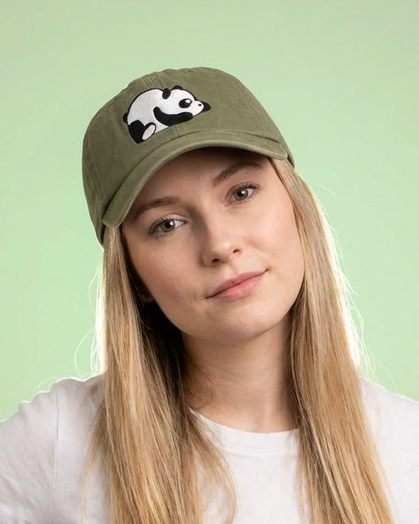 Lazy Panda Olive Dad Cap