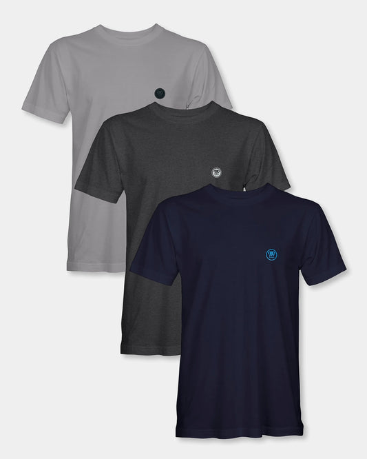Men’s Dark Neutrals T-Shirt Pack - Core Shades (Set of 3)