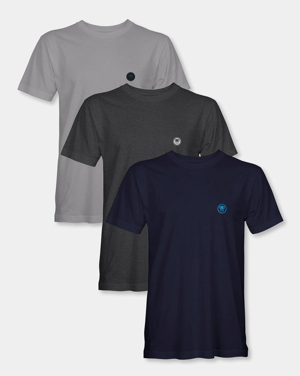 Men’s Dark Neutrals T-Shirt Pack - Core Shades (Set of 3)