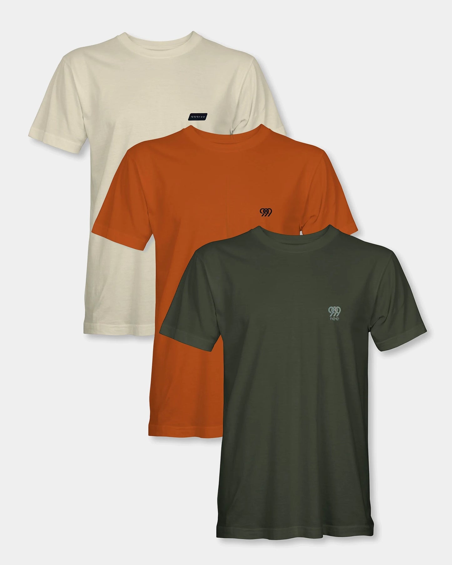 Men’s Earth Tones T-Shirt Pack - Natural Colors (Set of 3)