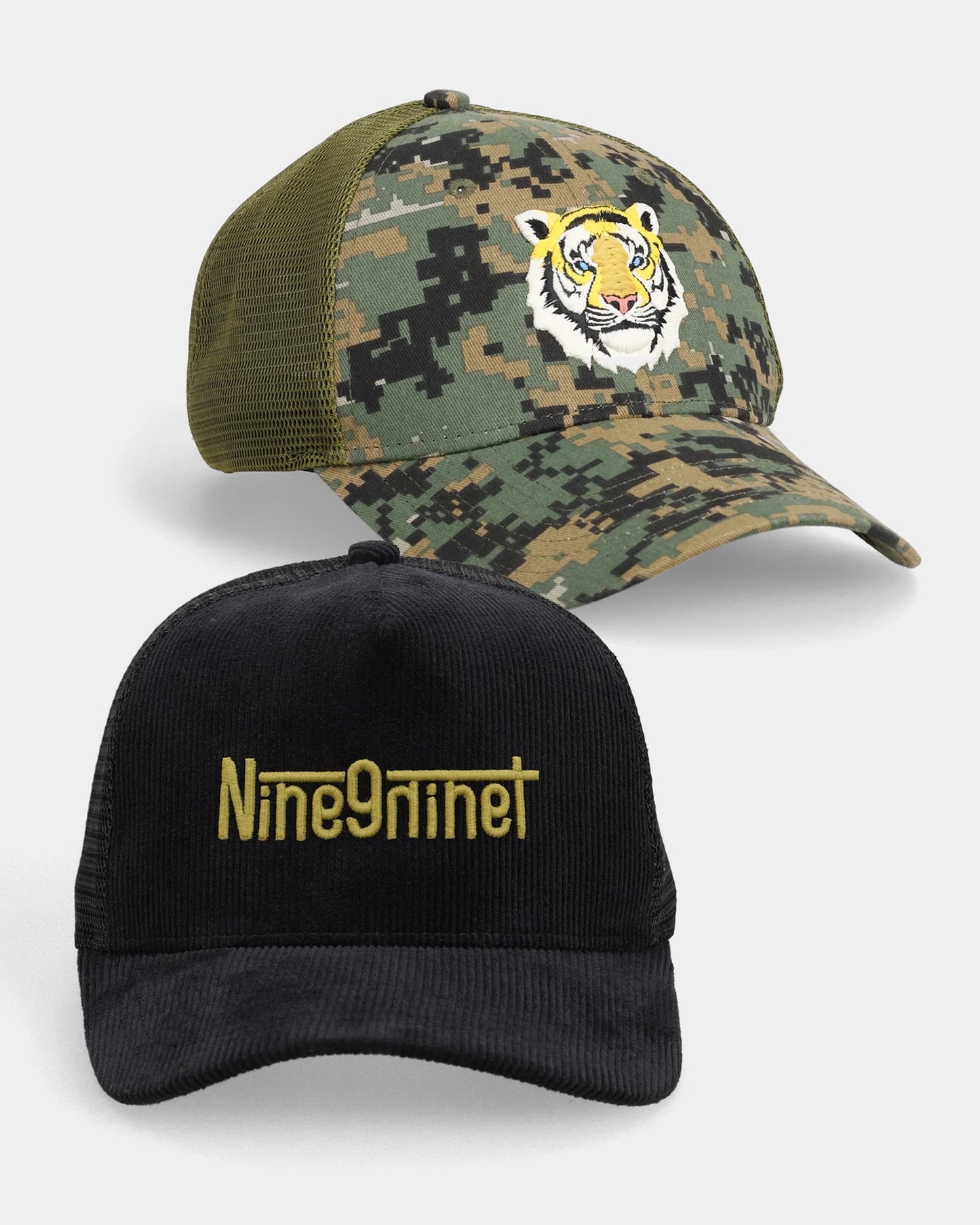 Tiger Camo + Vol.05 (Matt) Trucker Cap Combo (Set of 2)