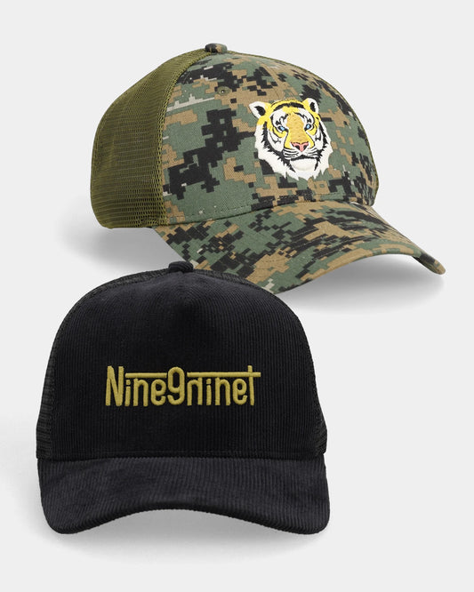 Tiger Camo + Vol.05 (Matt) Trucker Cap Combo (Set of 2)