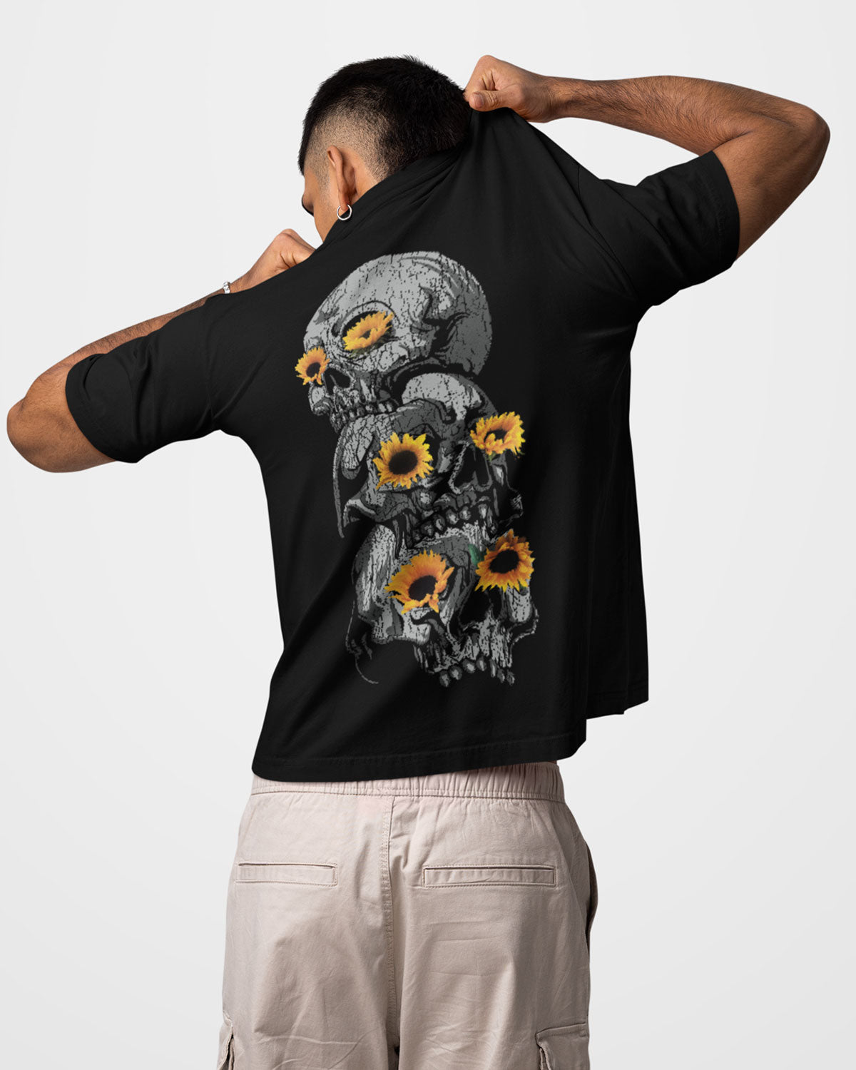 Skull Flower Oversized T-shirt