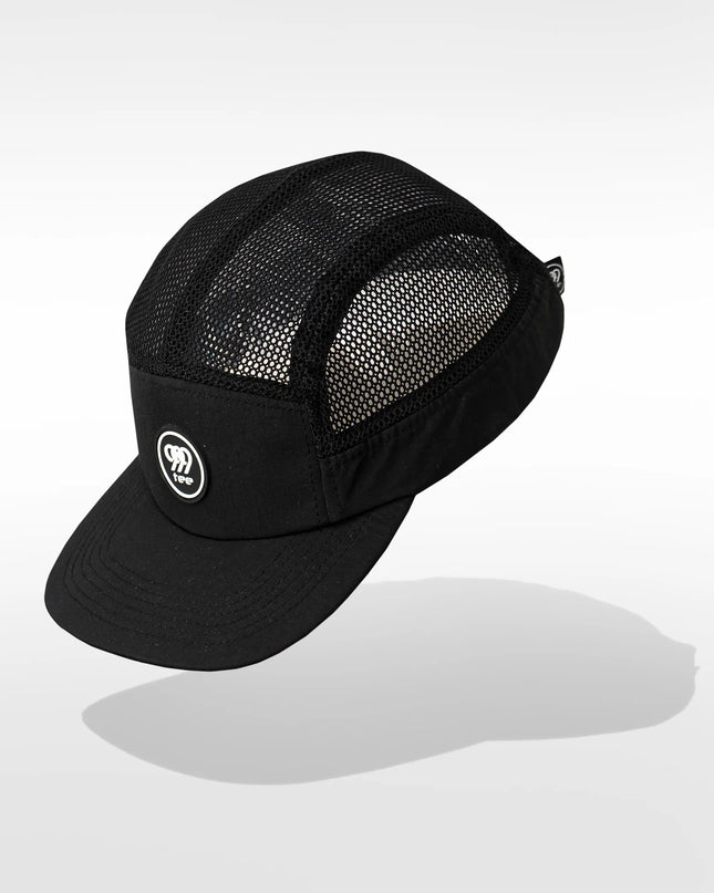 999Tee black coloured sports cap with 999tee logo rubber patch on front.