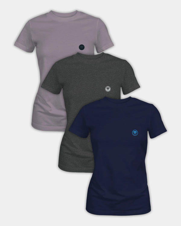 Women’s Dark Neutrals T-Shirt Pack - Core Shades (Set of 3)