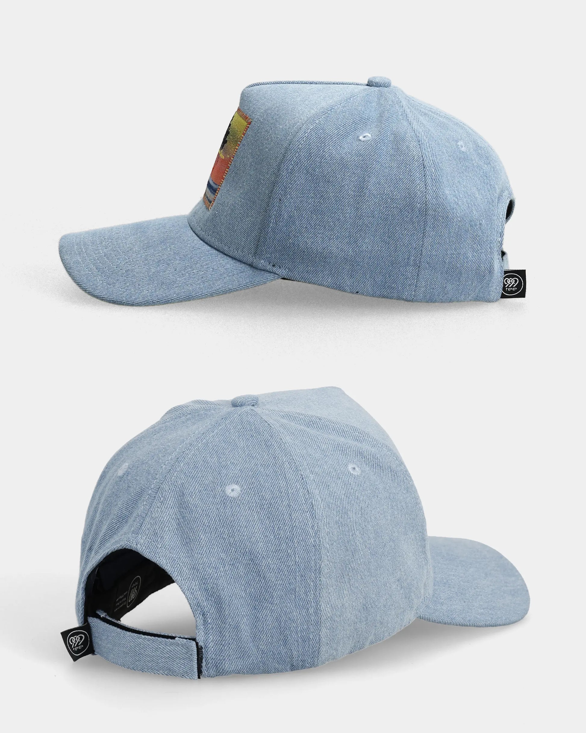 Blue Les Journées Ocean Edition Denim Cap side and back views