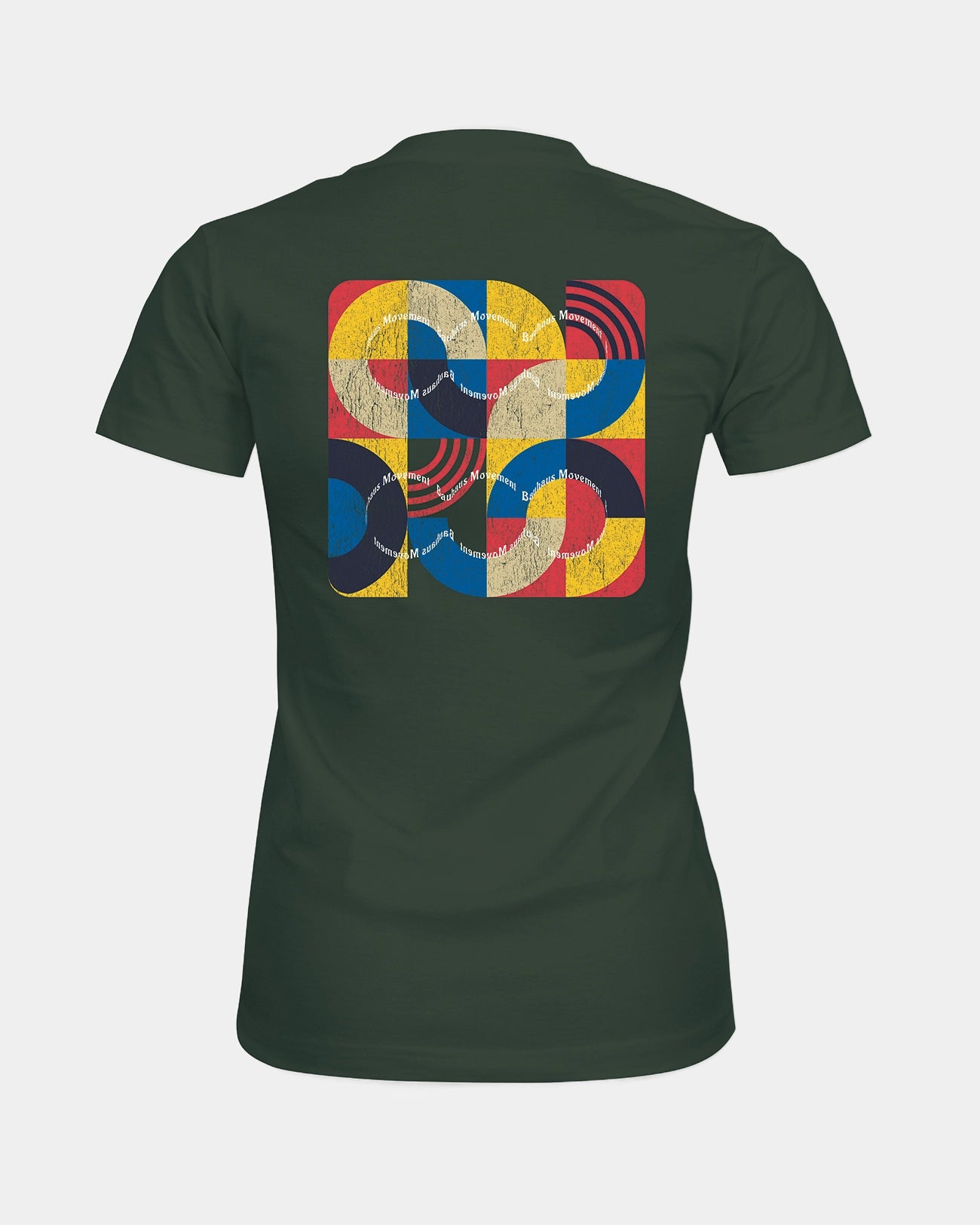 Bauhaus Vibes Women's Olive T-Shirt