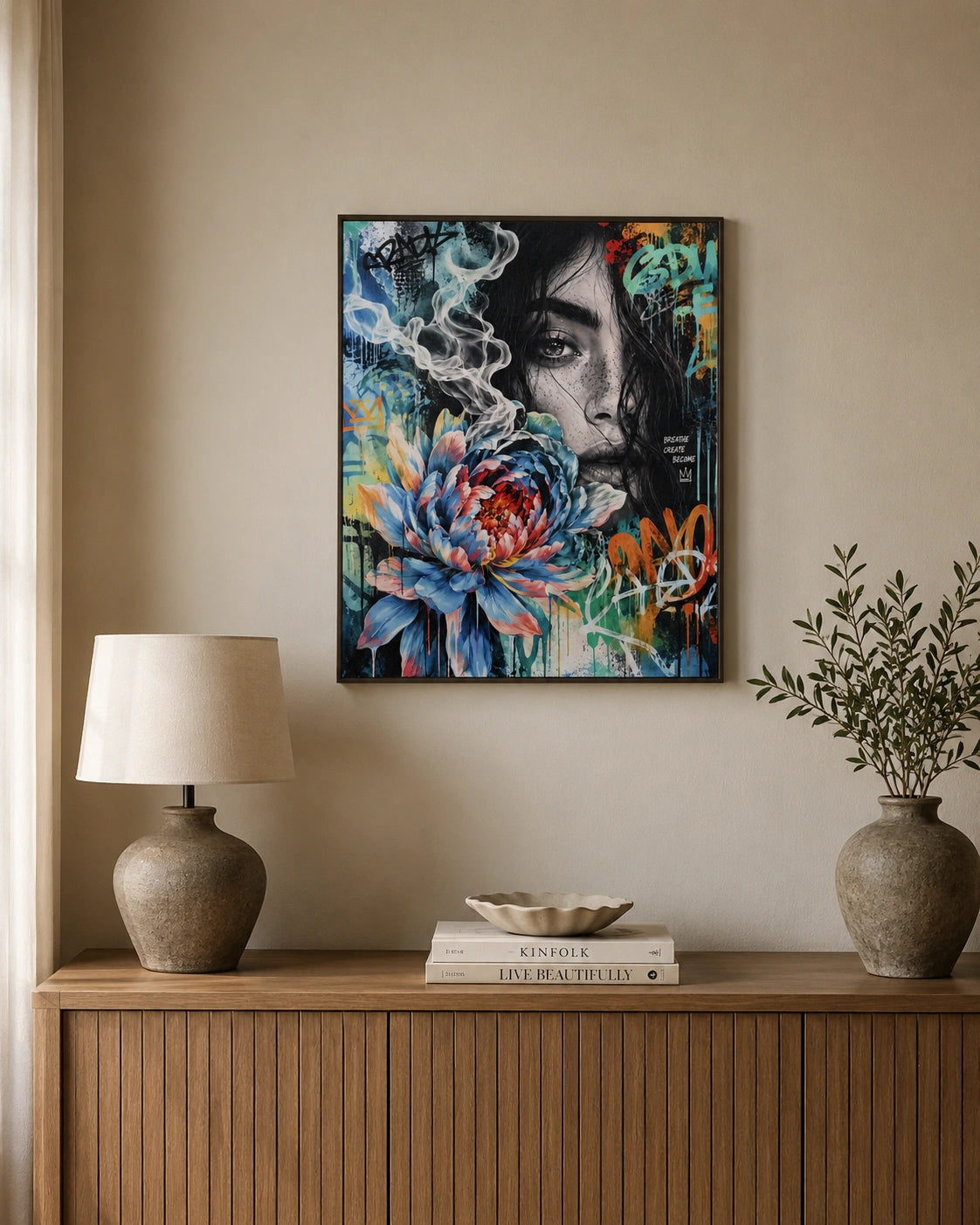 Urban Bloom Muse Canvas Wall Art