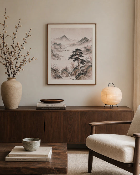 Misty Pine Valley Canvas Wall Art