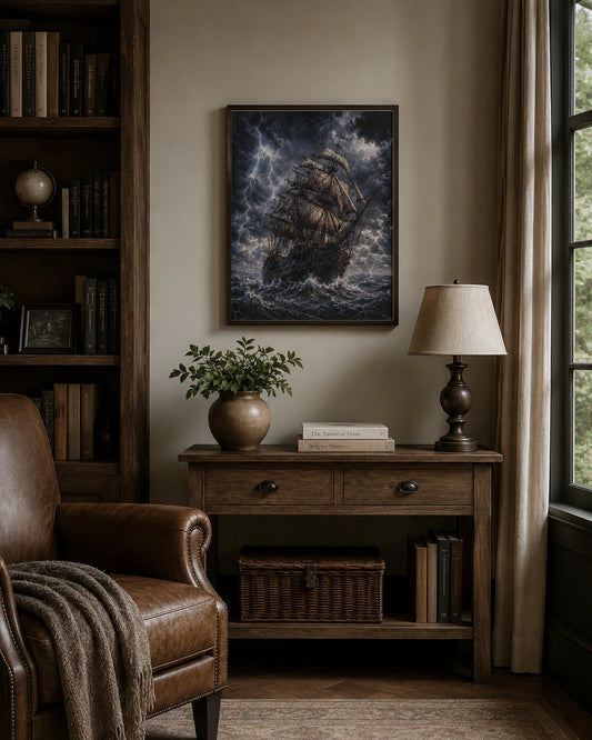 Stormbound Voyage Canvas Wall Art