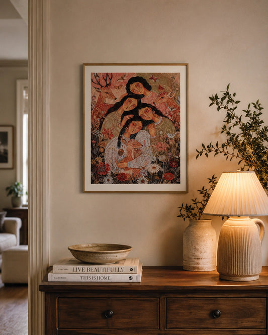Sisters of the Wild Garden Canvas Wall Art