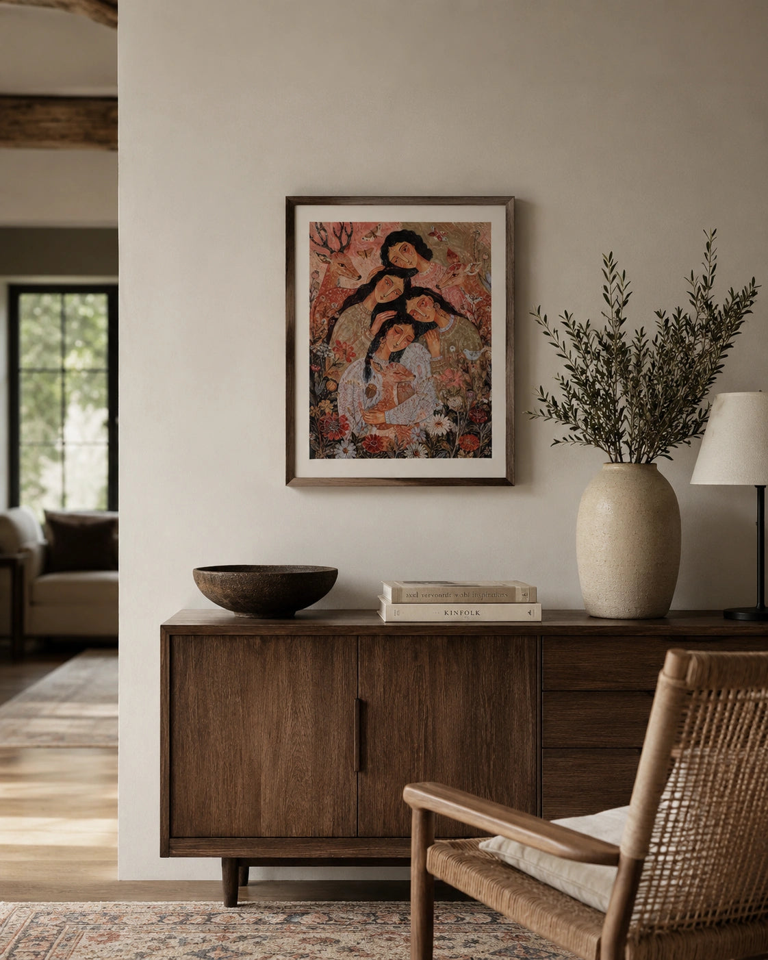 Sisters of the Wild Garden Canvas Wall Art