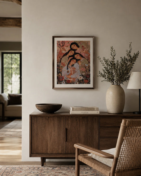 Sisters of the Wild Garden Canvas Wall Art