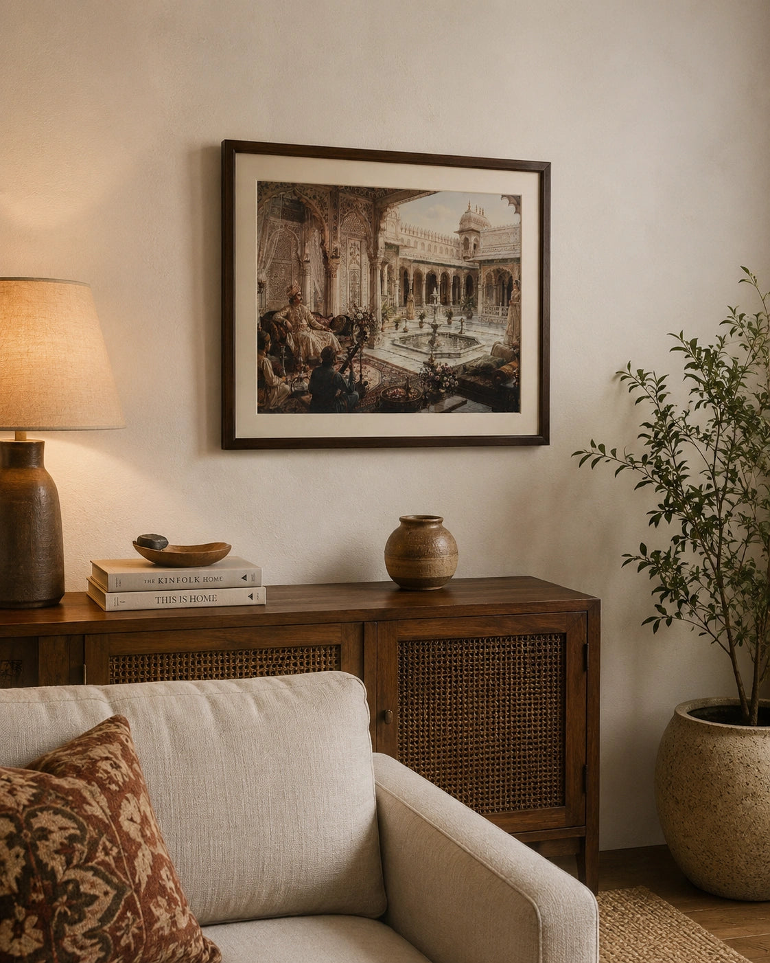 Royal Courtyard Mehfil Canvas Wall Art