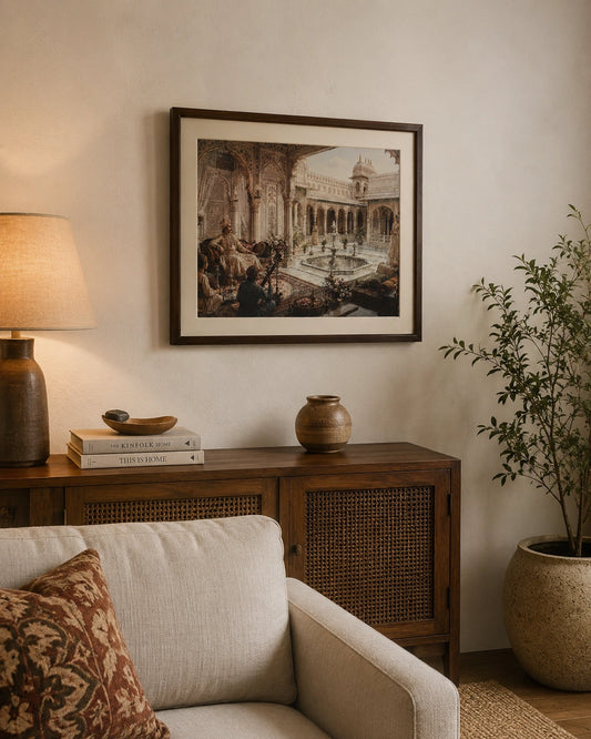 Royal Courtyard Mehfil Canvas Wall Art