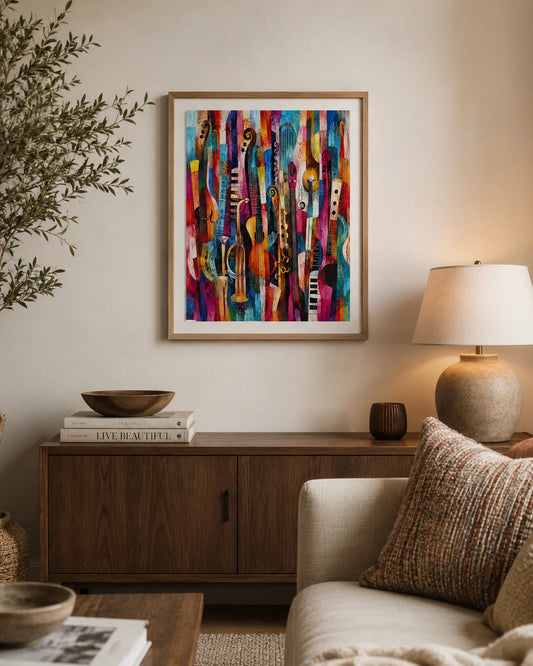 Rhythm in Color Canvas Wall Art