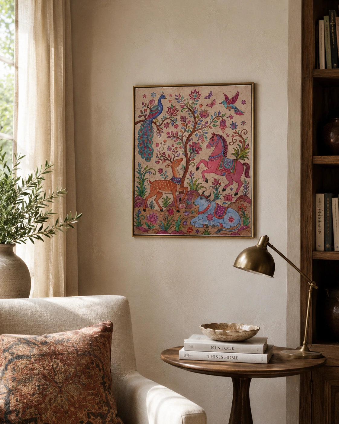 Folk Garden Tales Canvas Wall Art