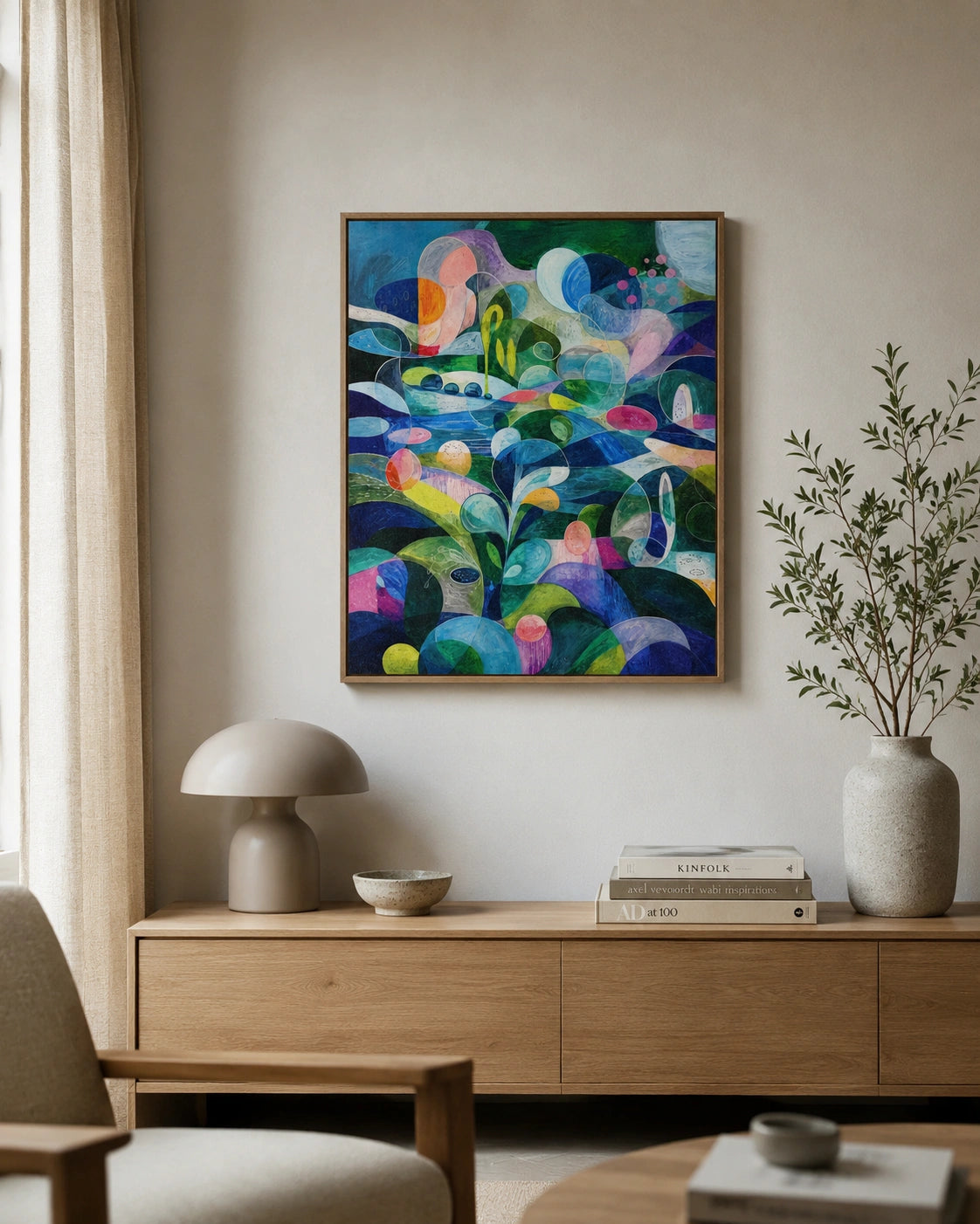 Fluid Dreamscape Abstract Canvas Wall Art