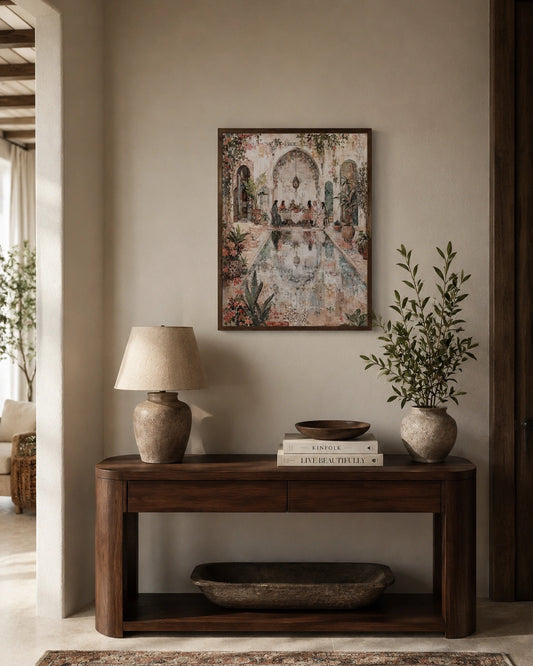 Courtyard of Calm Canvas Wall Art