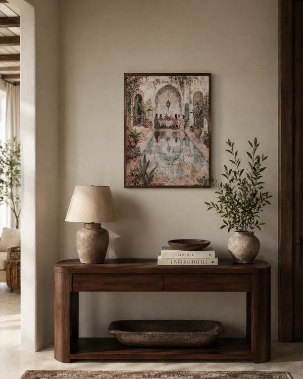 Courtyard of Calm Canvas Wall Art