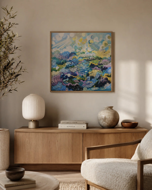 Pastel Garden Dream Canvas Wall Art