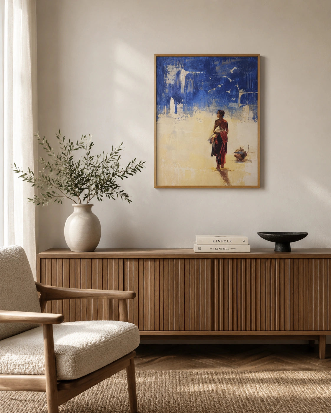 Wings of Solitude Canvas Wall Art