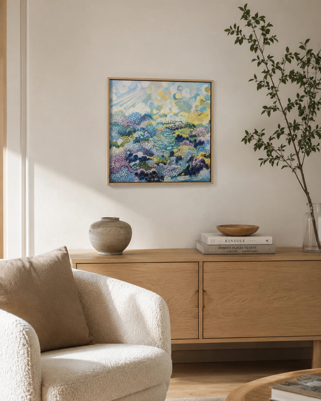 Pastel Garden Dream Canvas Wall Art