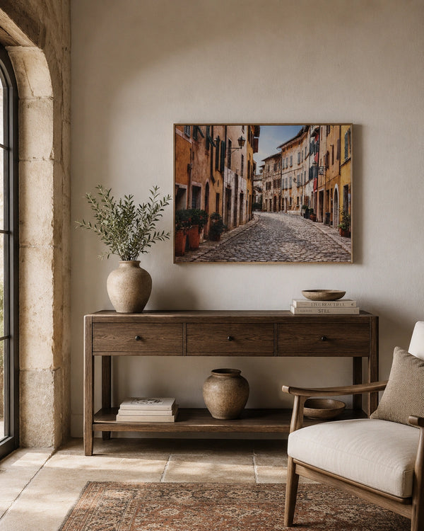 Old Town Lane Canvas Wall Art