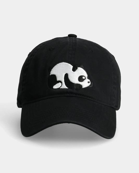 Lazy Panda Black Dad Cap