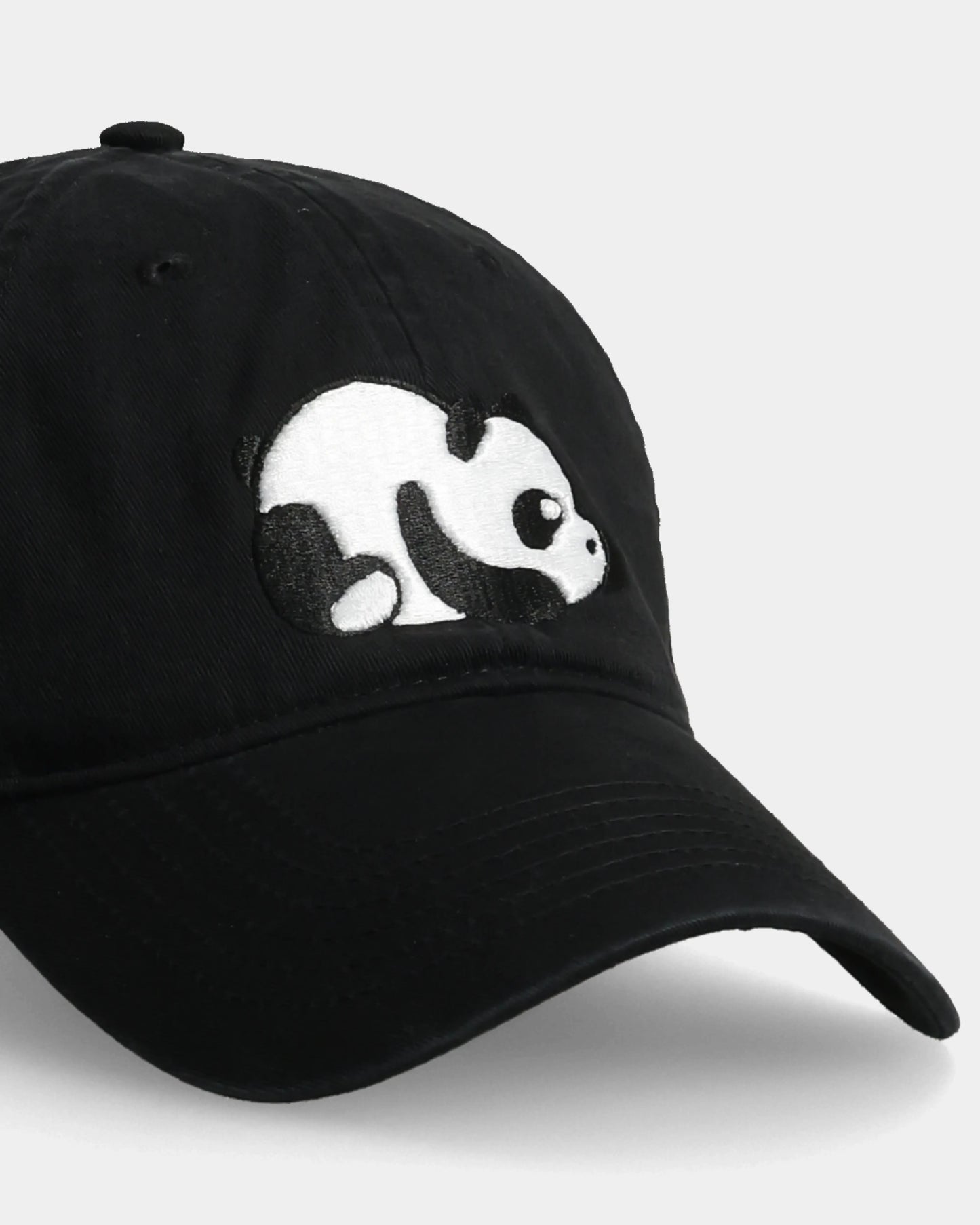 Lazy Panda Black Dad Cap
