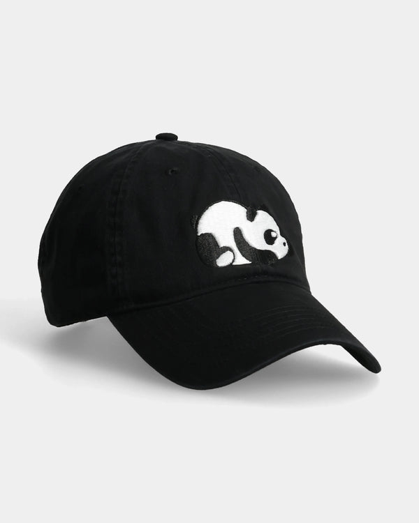 Lazy Panda Black Dad Cap