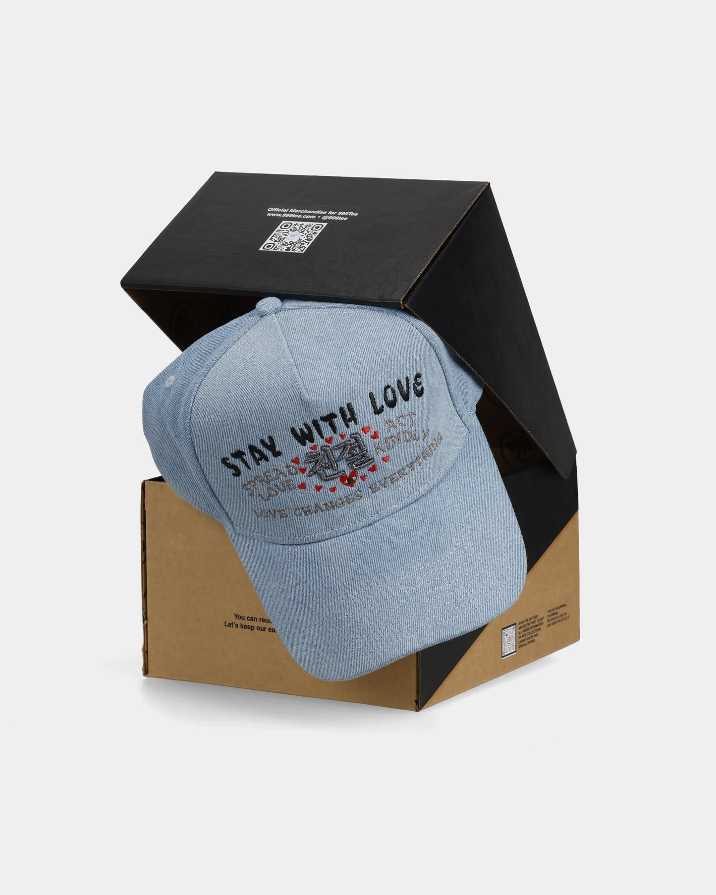 Stay with Love Denim Cap