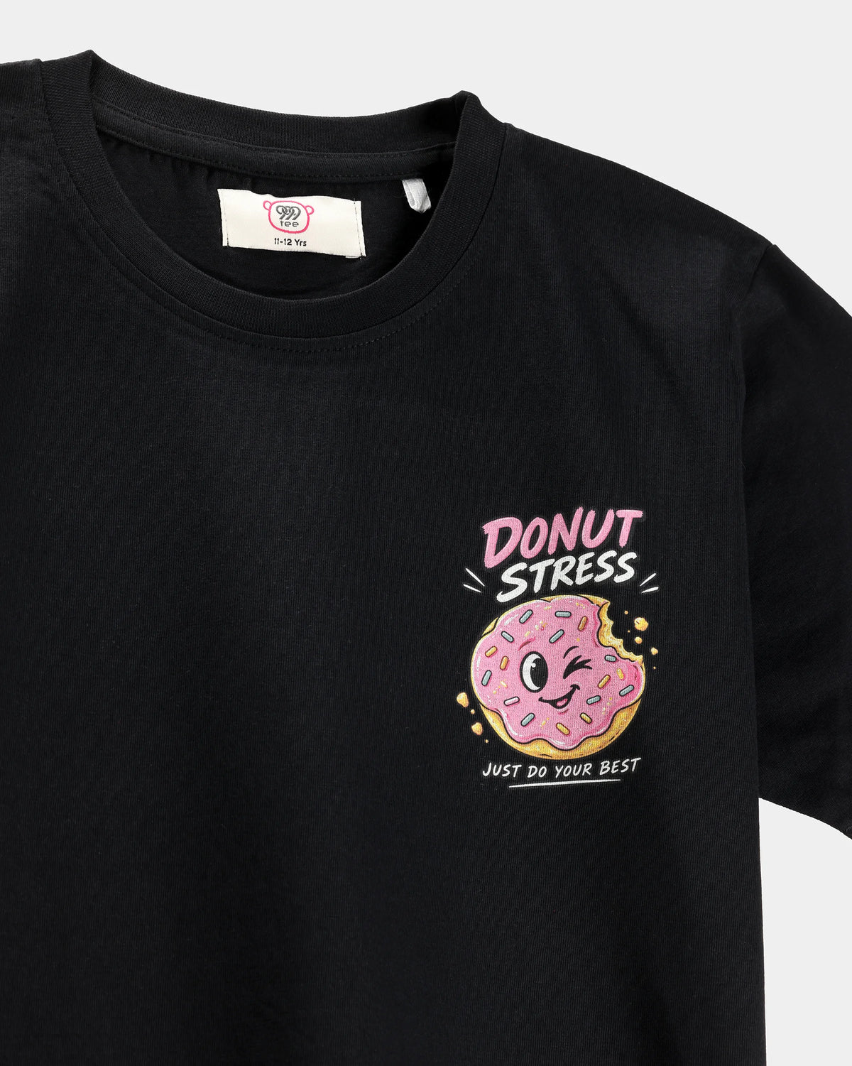 Donut Stress Kids' T-Shirt - Black