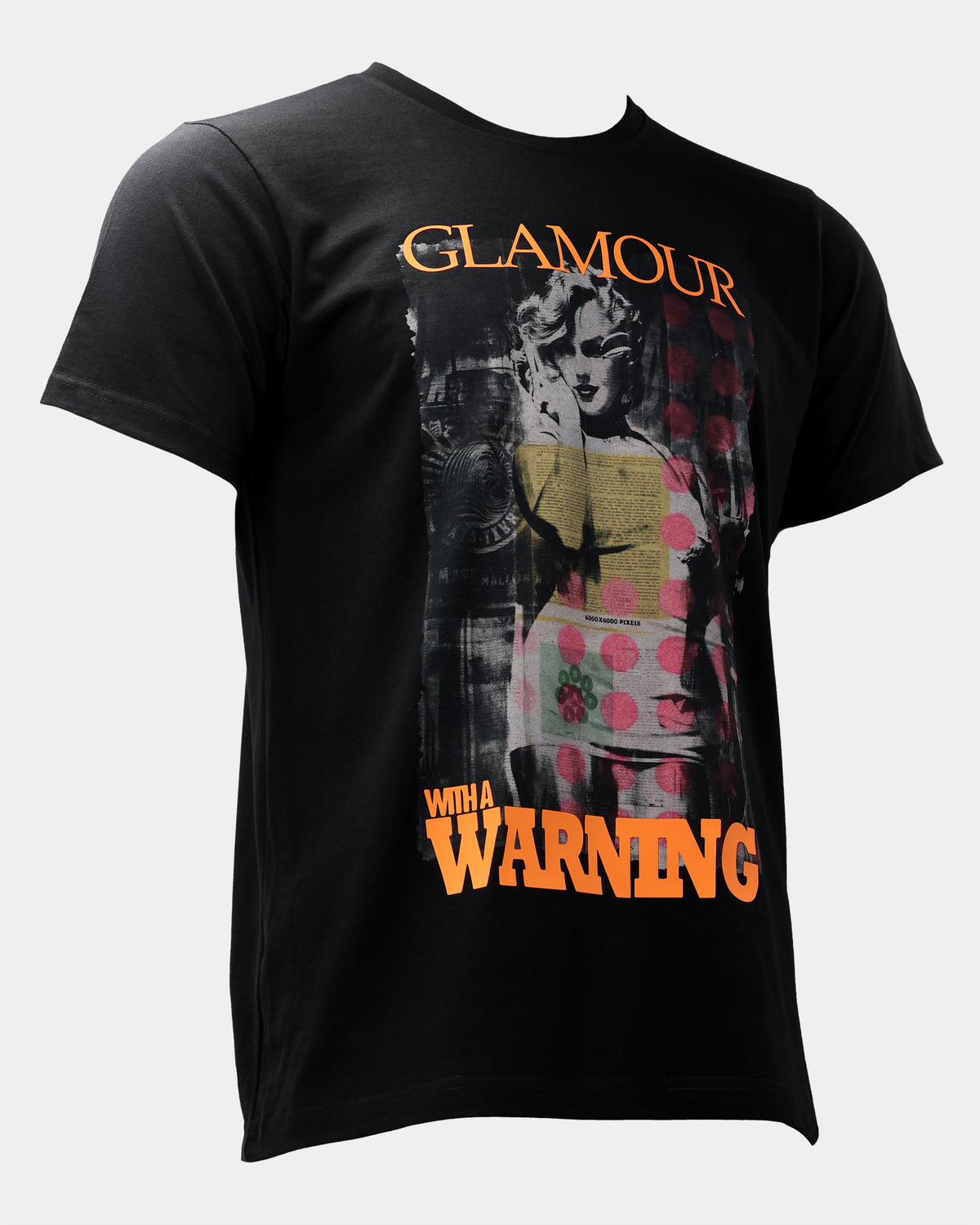 Glamour With Warning Men’s T-Shirt - Black