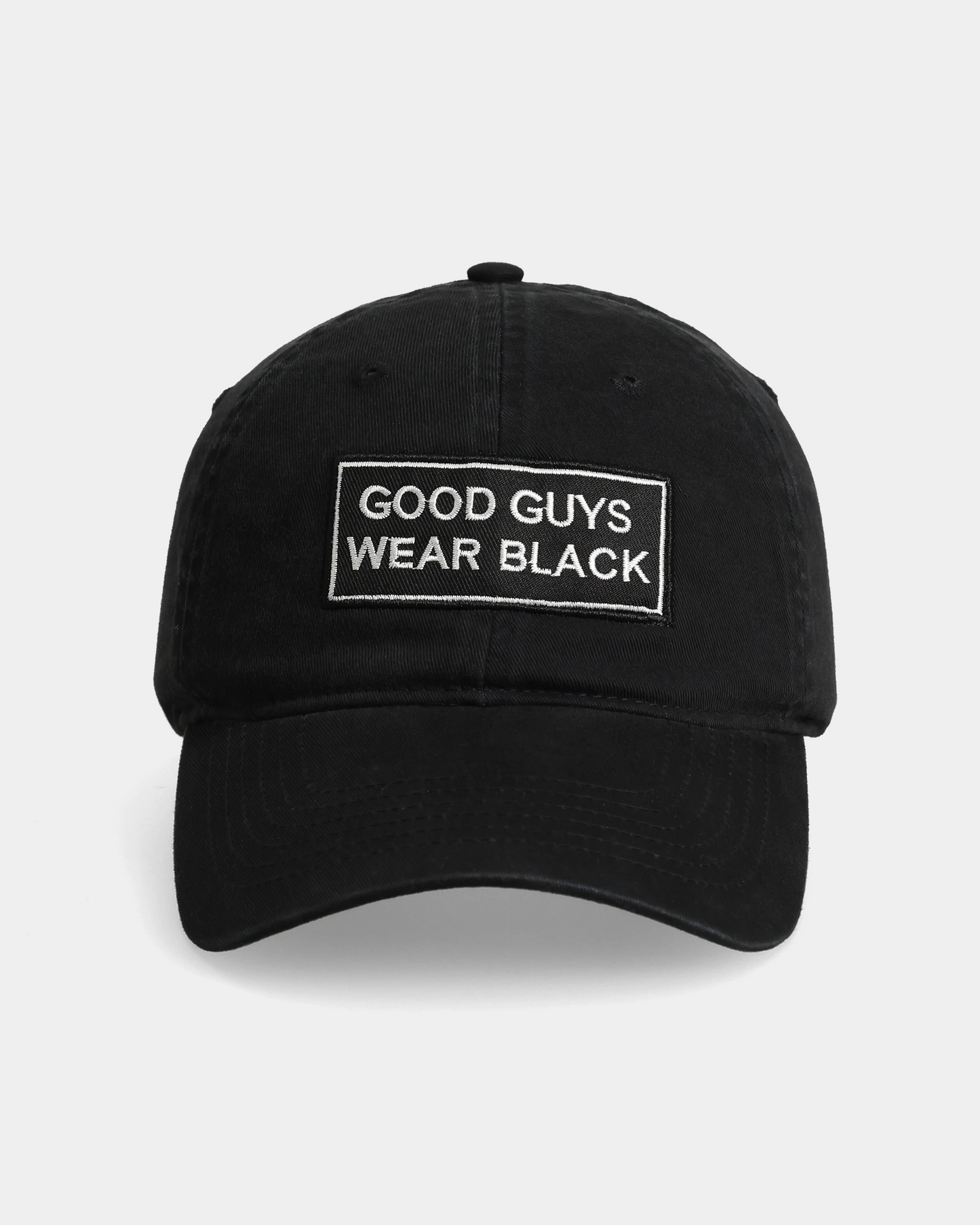 Good Guys Wear Black Dad Cap