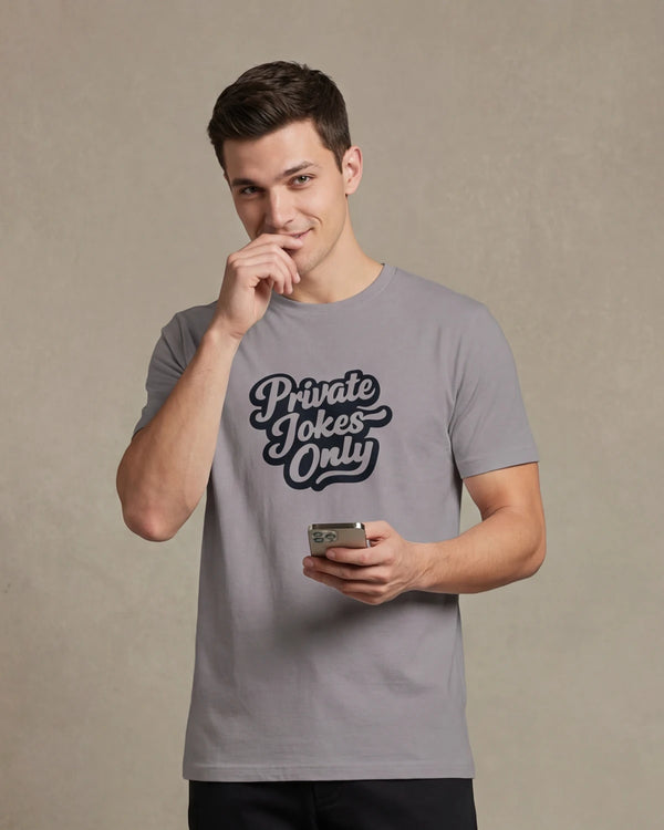 Private Jokes Only Men’s T-Shirt - Lavender Dust
