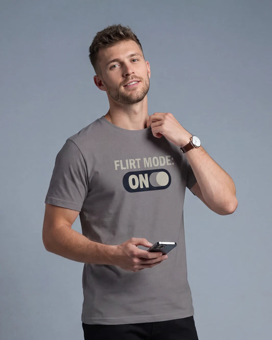 Flirt Mode: ON Men’s T-Shirt - Asphalt