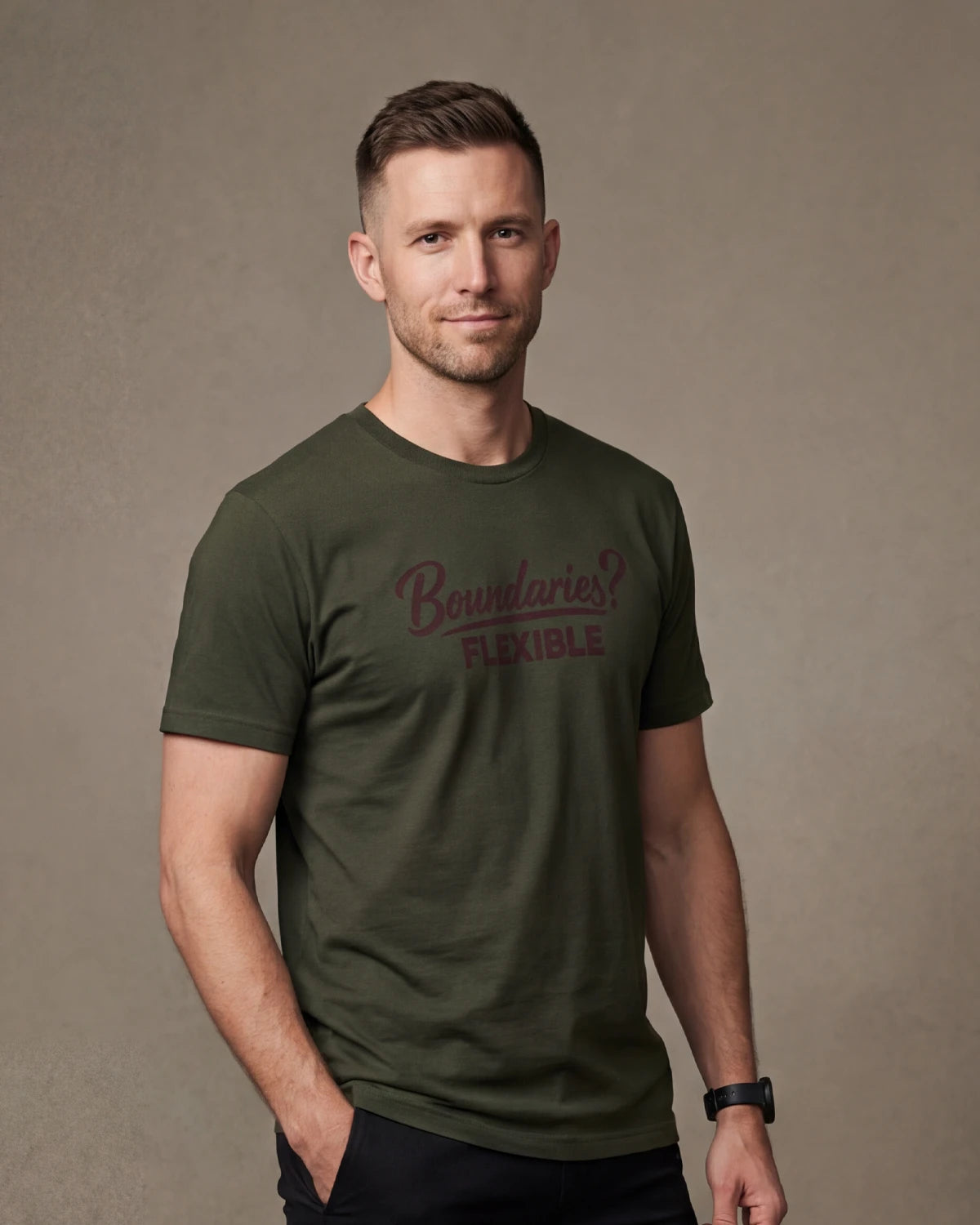 Flexible Boundaries Men’s T-Shirt - Olive