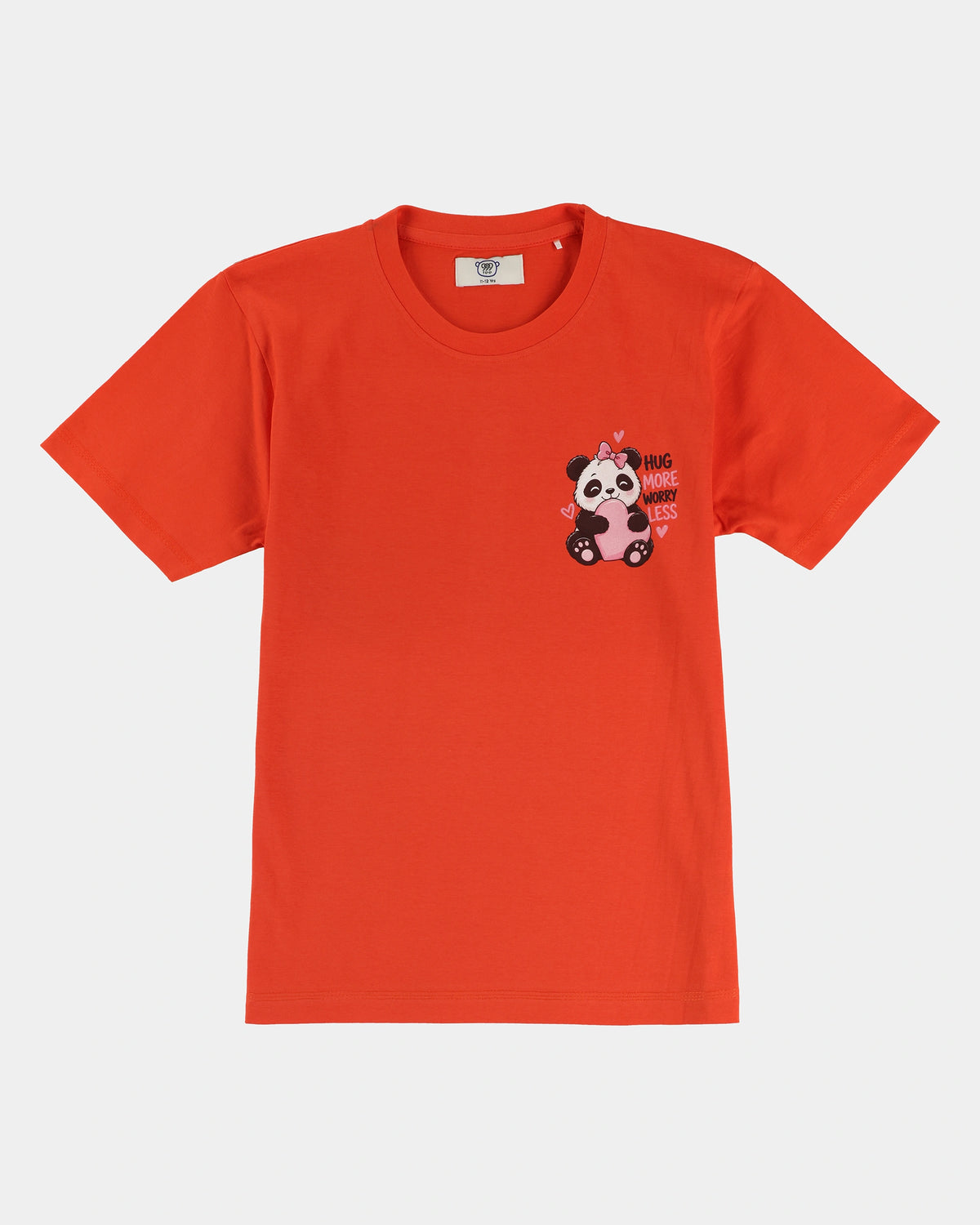Hug More Worry Less Kids' T-Shirt - Orange