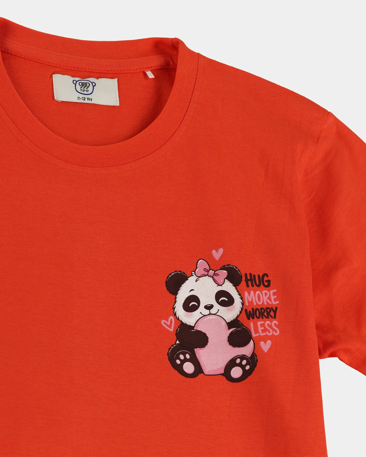 Hug More Worry Less Kids' T-Shirt - Orange